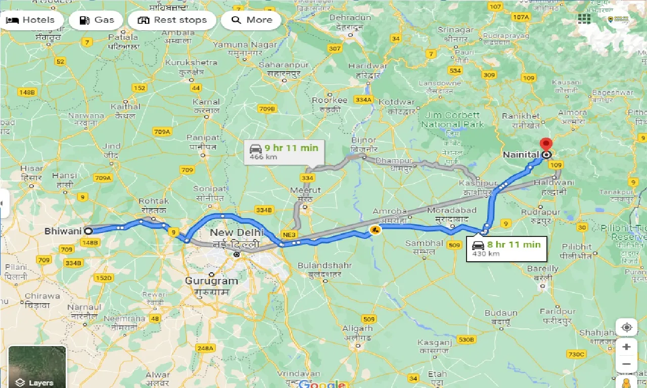 bhiwani-to-nainital-one-way