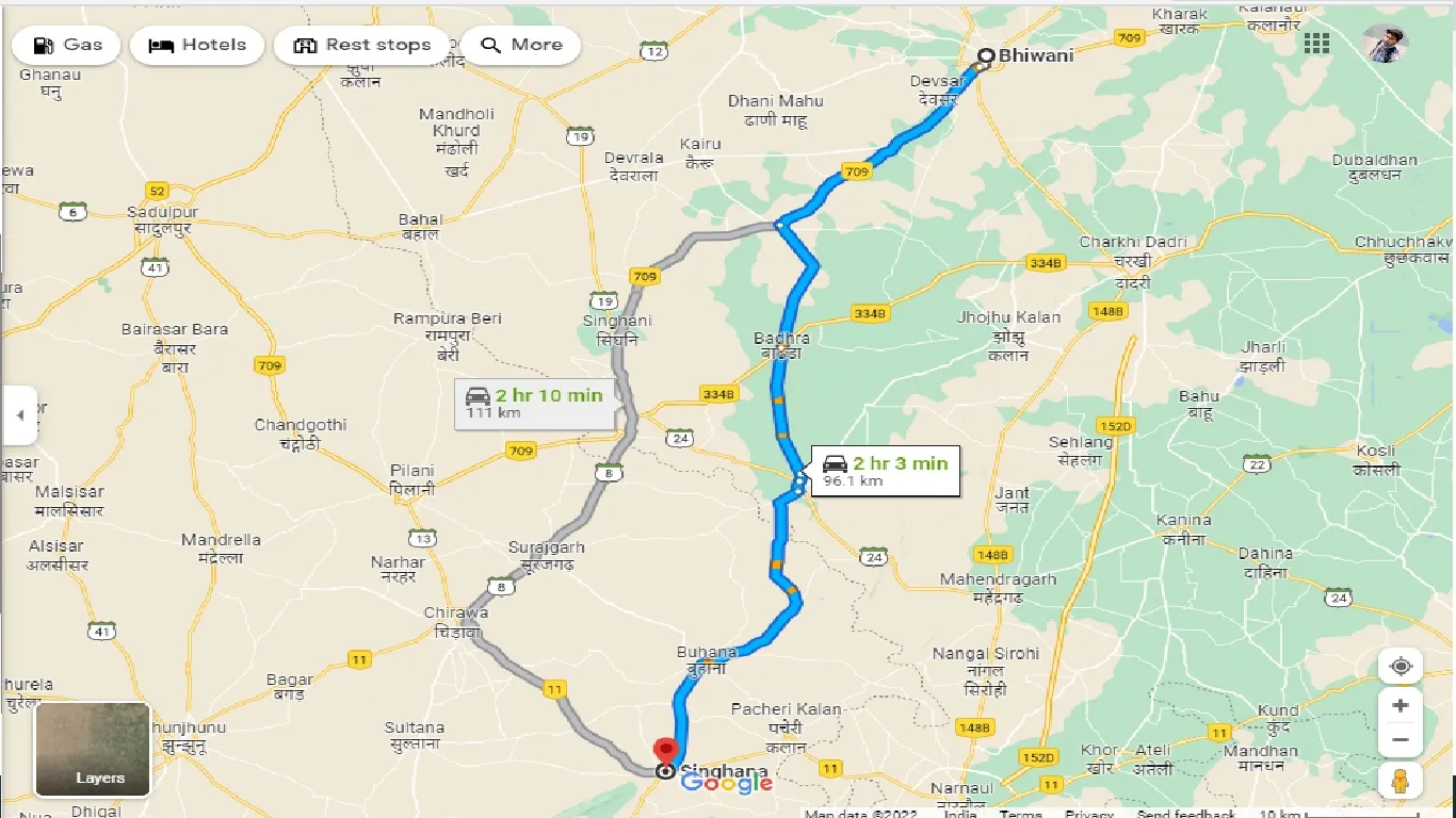 bhiwani-to-singhana-one-way