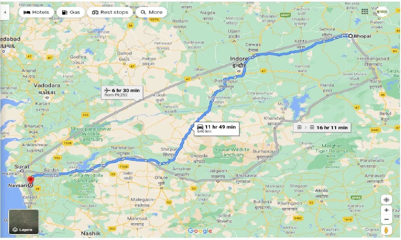 bhopal-to-navasari-round-trip