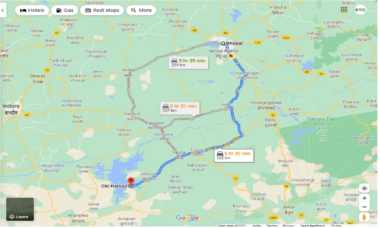 bhopal-to-old-harsud-round-trip