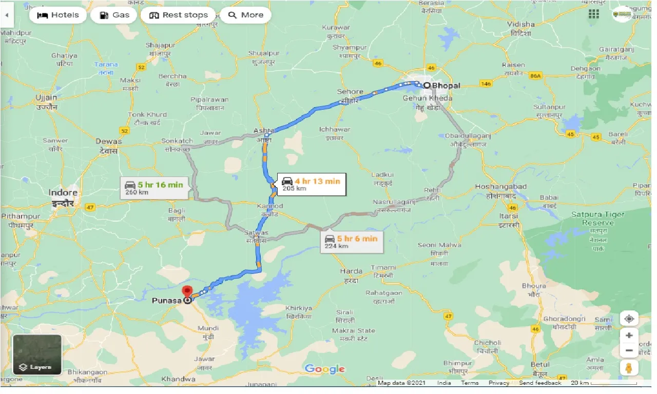 bhopal-to-punasa-round-trip