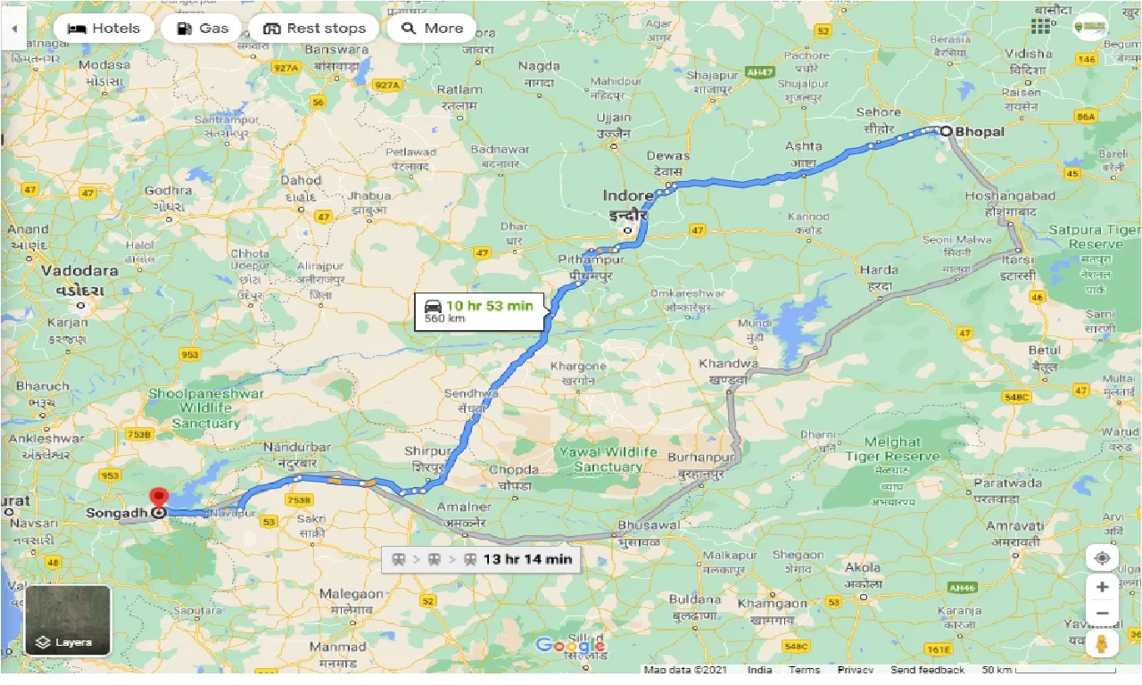 bhopal-to-songadh-round-trip