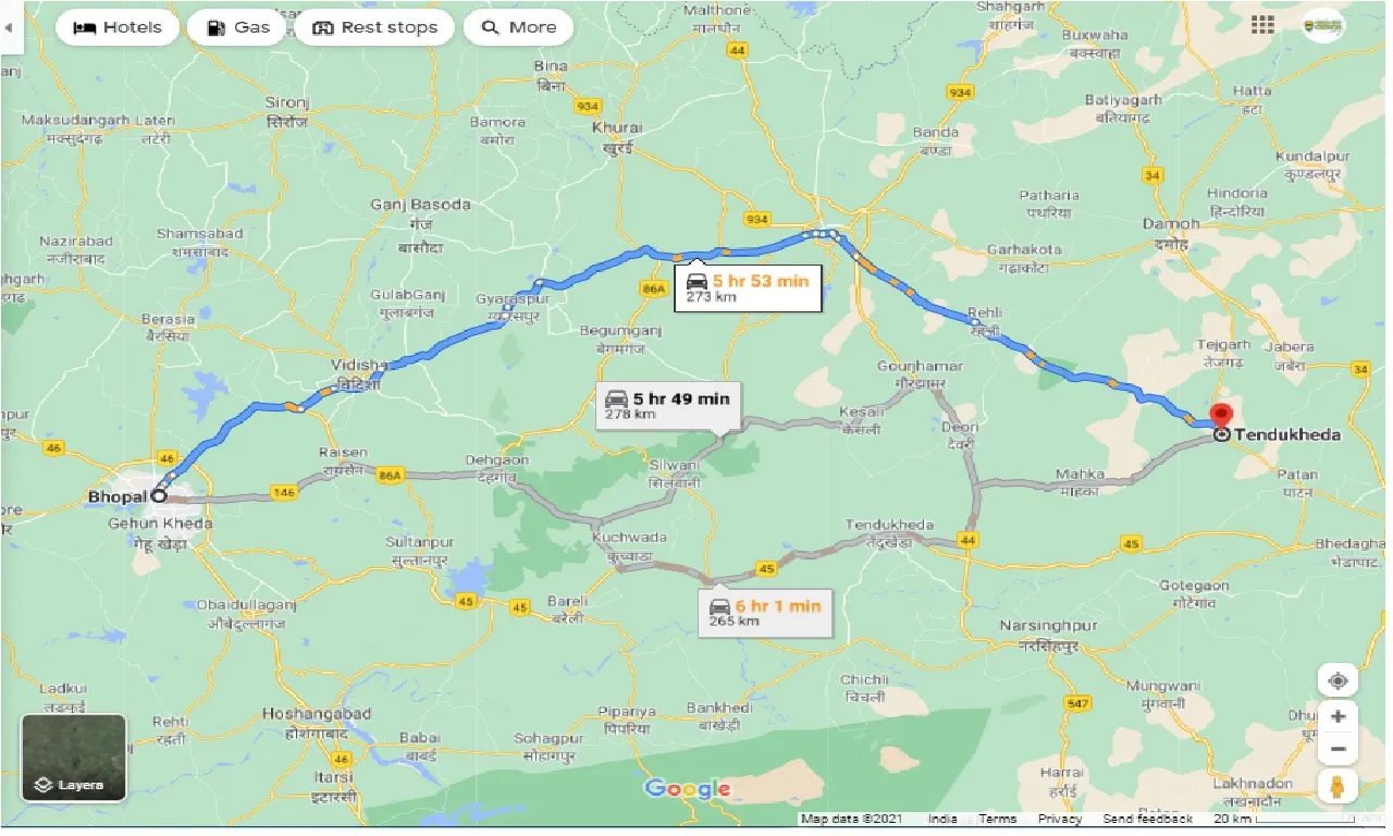 bhopal-to-tendukheda-round-trip