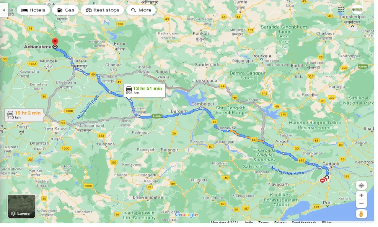 bhubaneswar-to-achanakmar-taxi