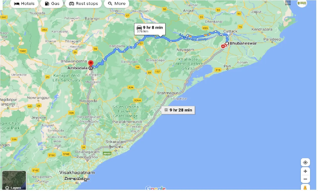 bhubaneswar-to-ambodala-one-way