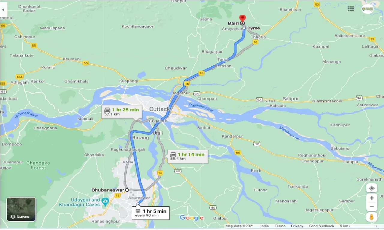 bhubaneswar-to-bairi-one-way