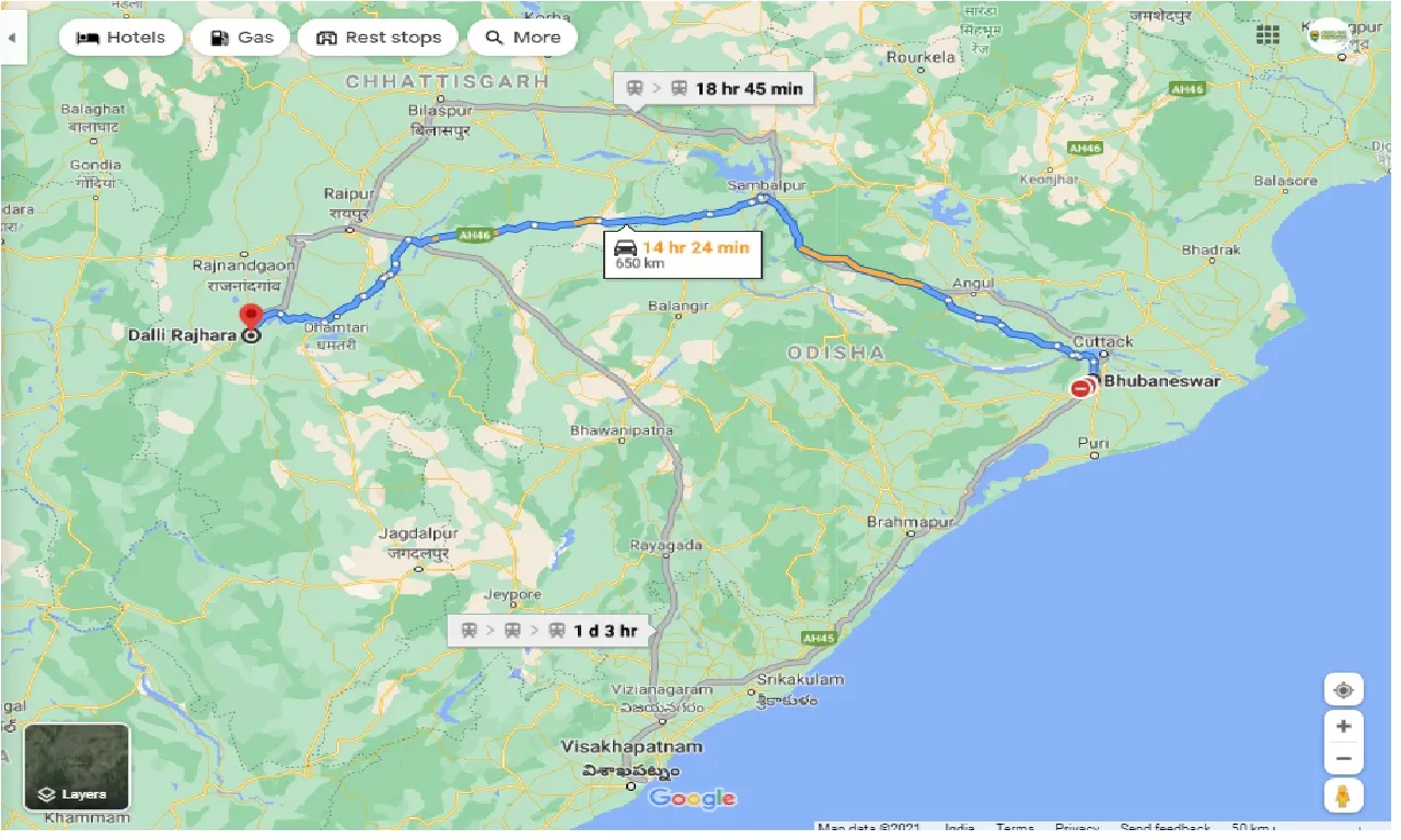 bhubaneswar-to-dalli-raihara-one-way