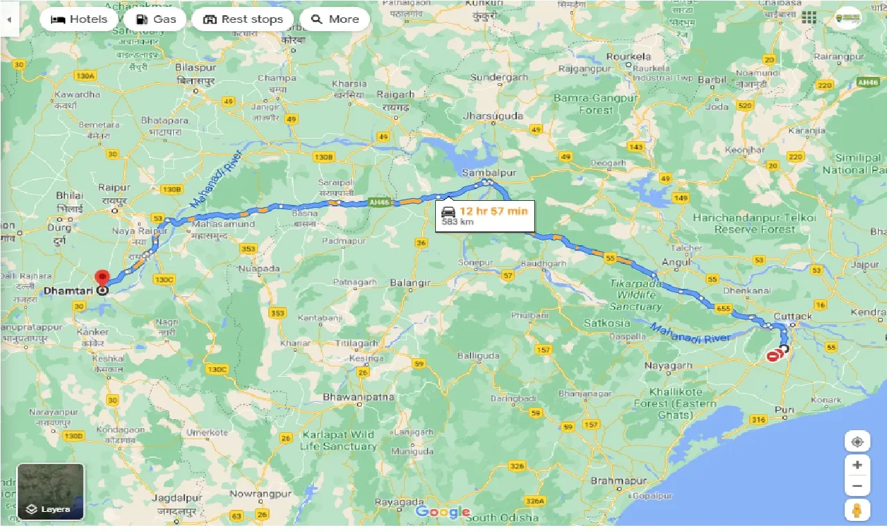 bhubaneswar-to-dhamtari-one-way