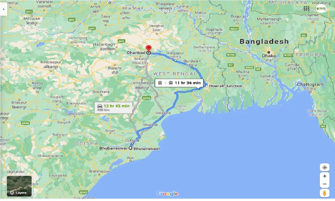 bhubaneswar-to-dhanbad-taxi