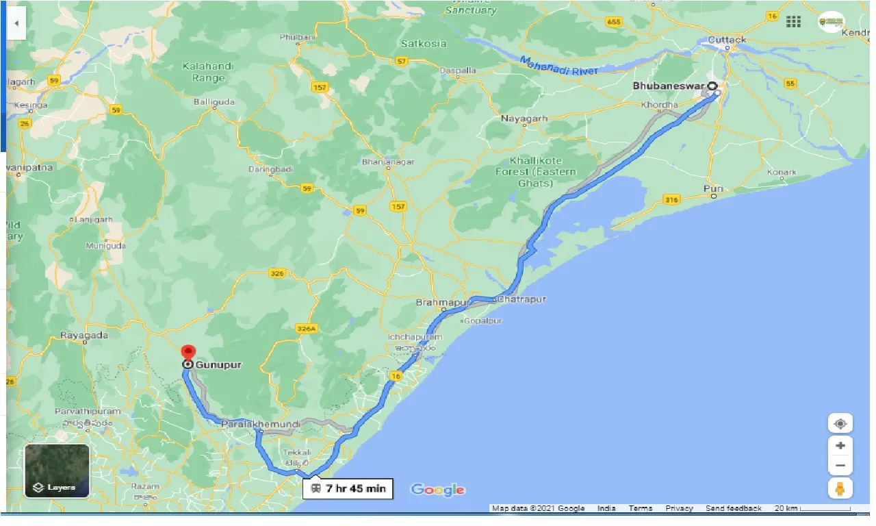 bhubaneswar-to-gunpur-one-way