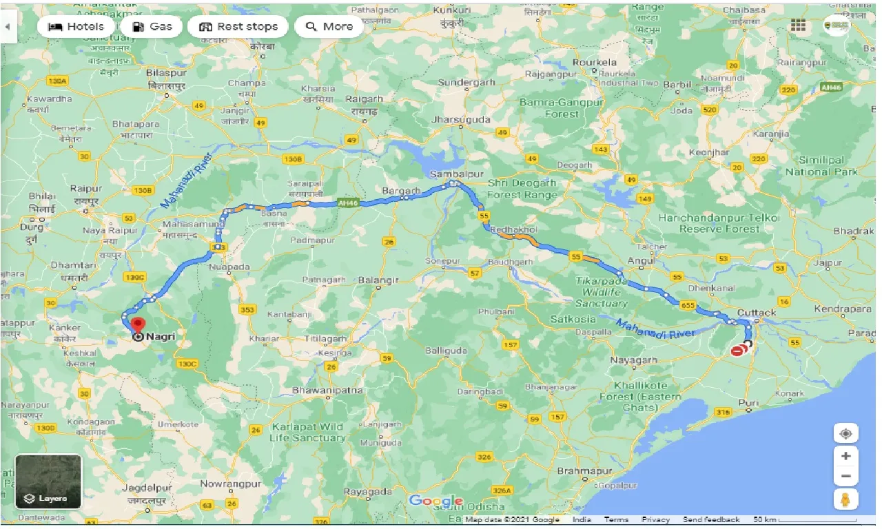 bhubaneswar-to-nagri-one-way