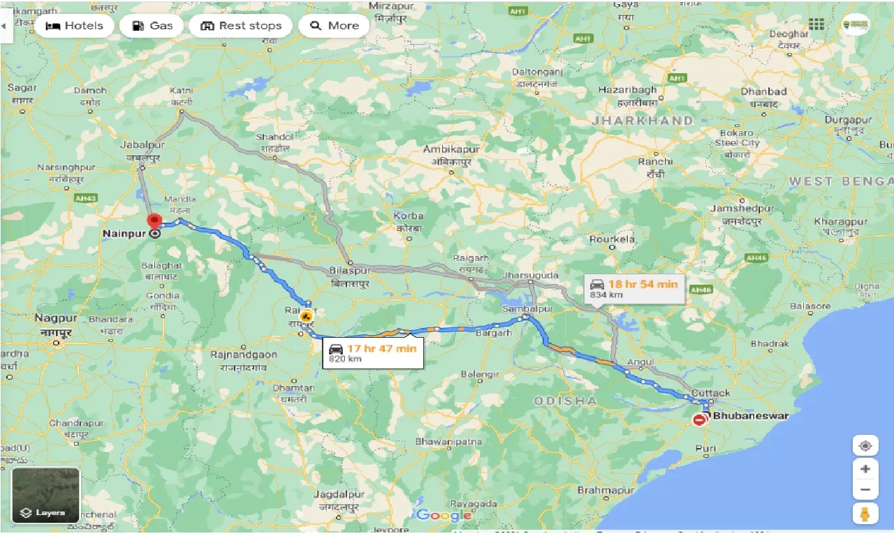 bhubaneswar-to-nainpur-taxi