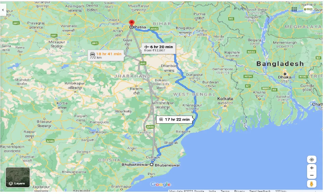 bhubaneswar-to-patna-one-way