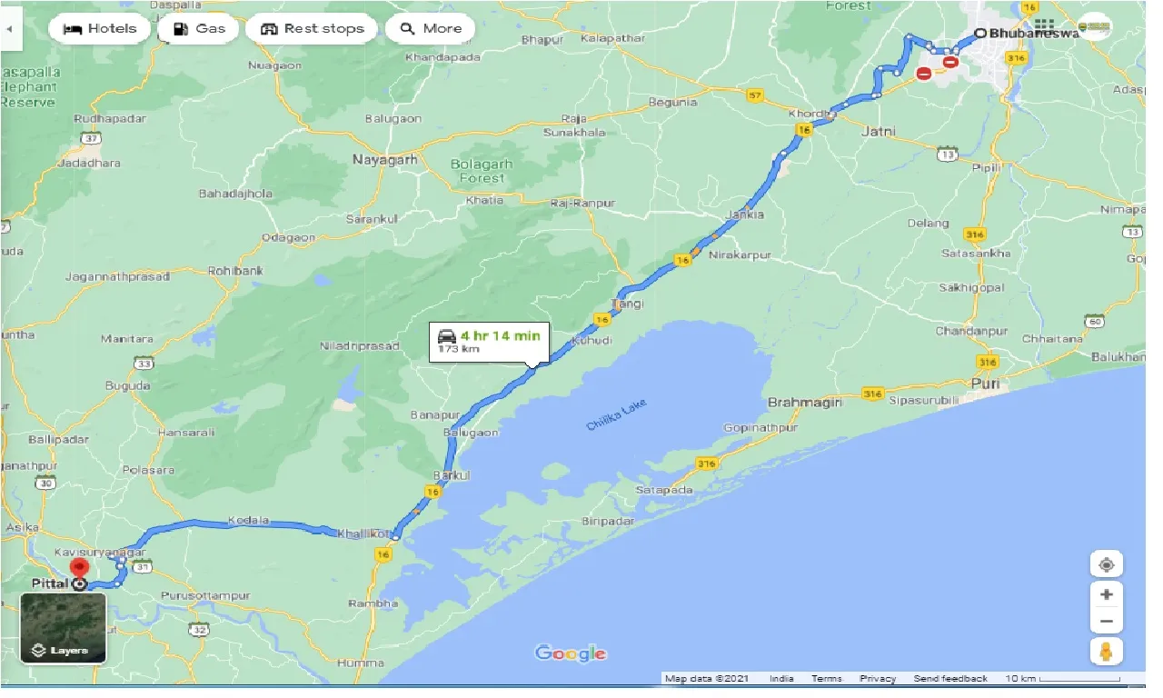 bhubaneswar-to-pittal-one-way