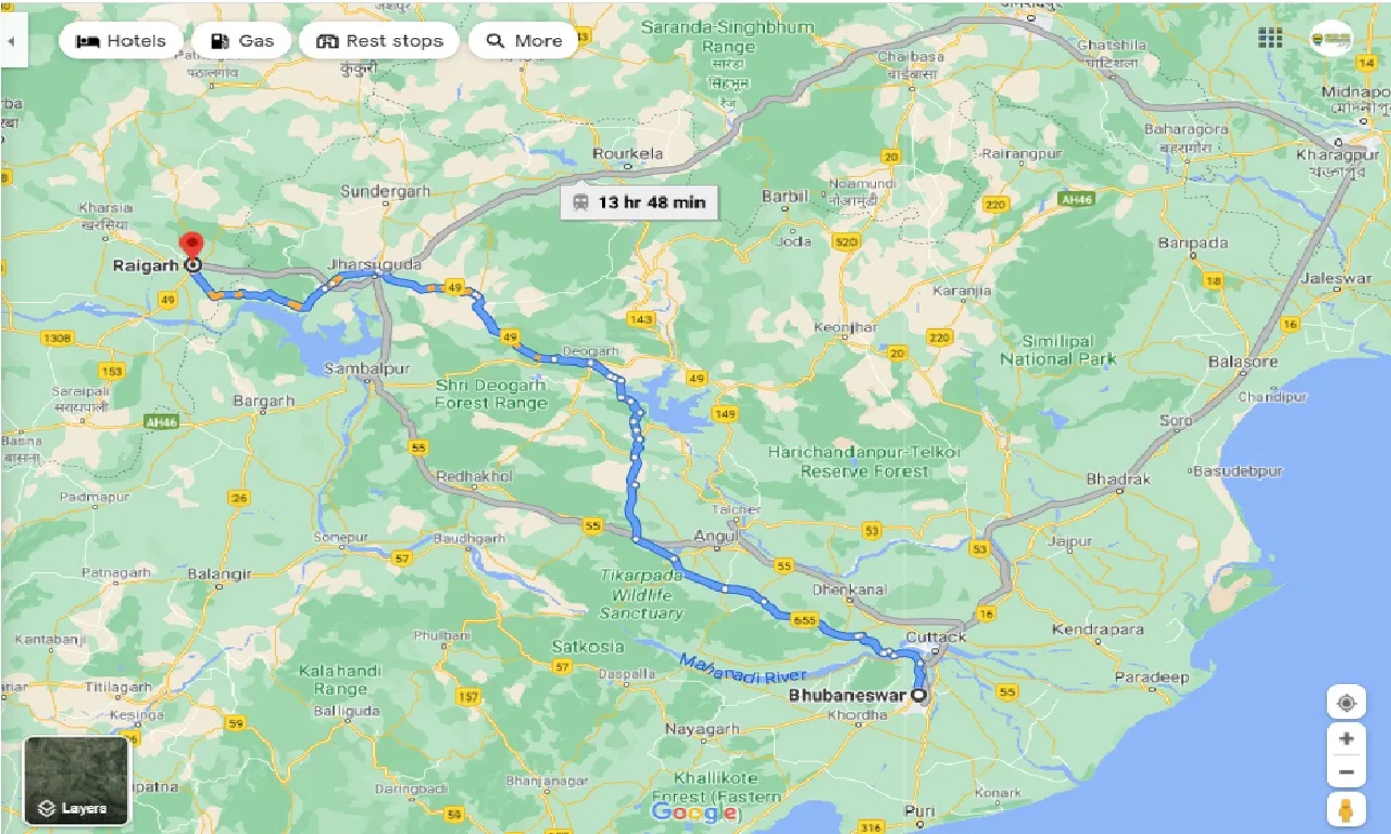 bhubaneswar-to-raigarh-taxi