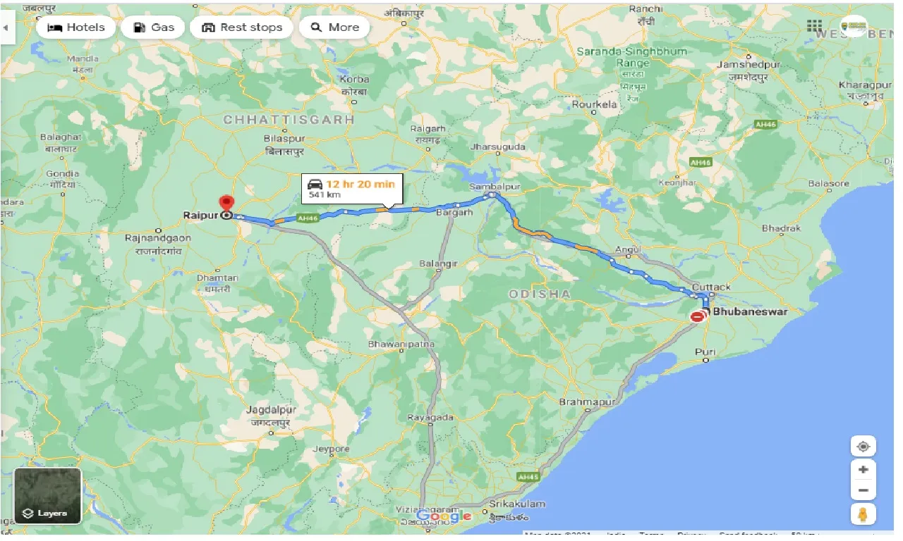 bhubaneswar-to-raipur-one-way