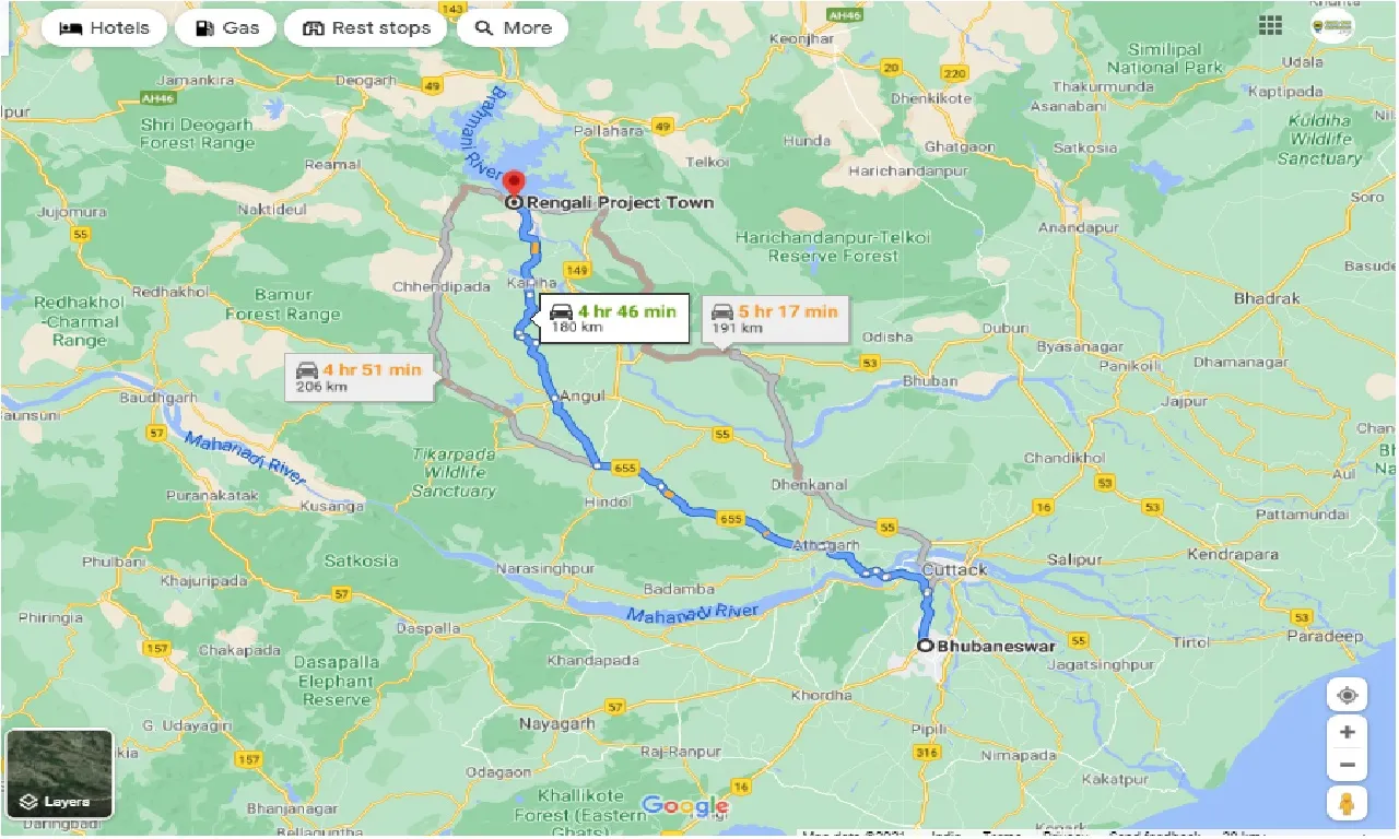 bhubaneswar-to-rengali-project-town-one-way