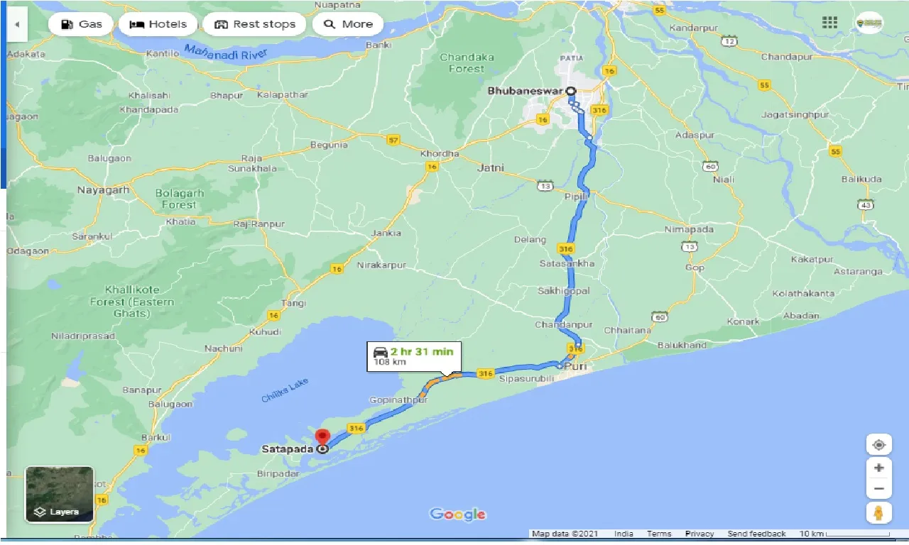 bhubaneswar-to-satapada-one-way