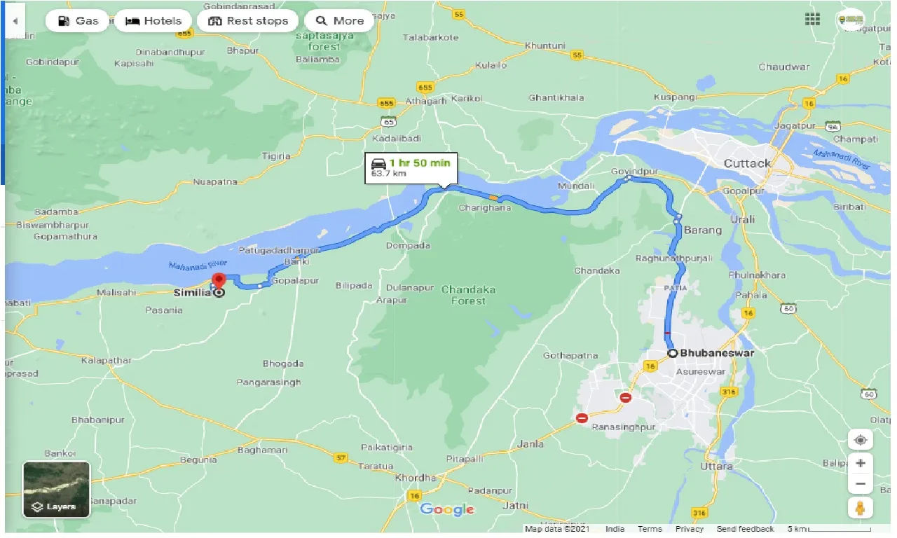 bhubaneswar-to-similia-one-way
