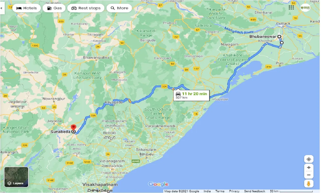bhubaneswar-to-sunabeda-one-way