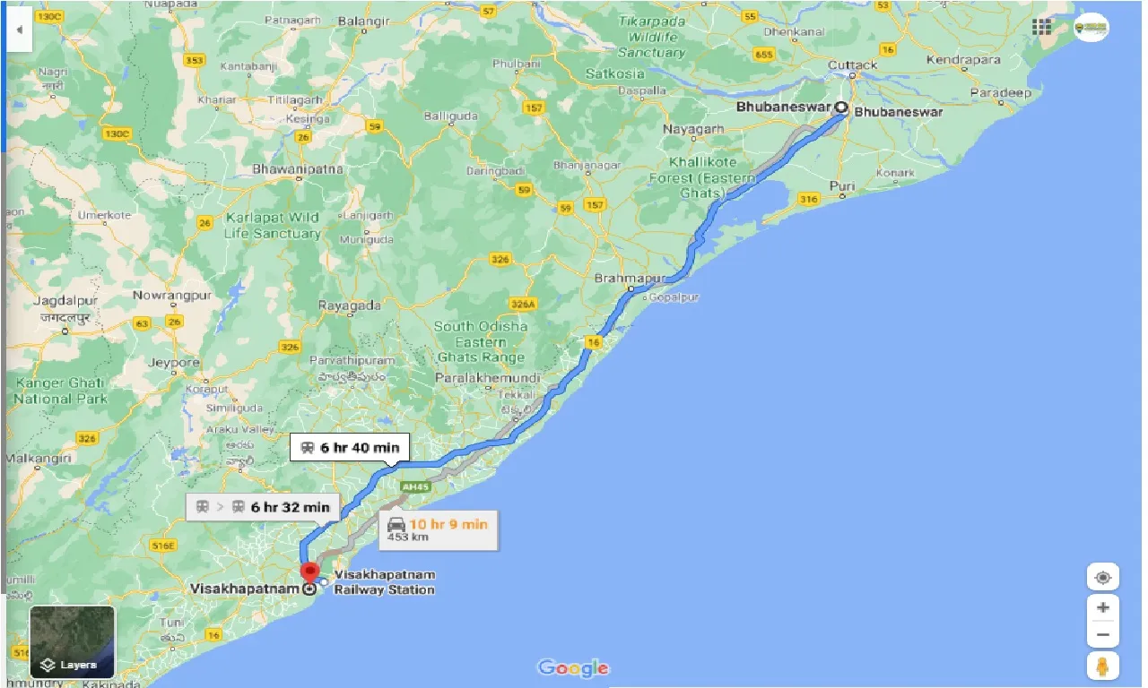 bhubaneswar-to-visakhapatnam-taxi