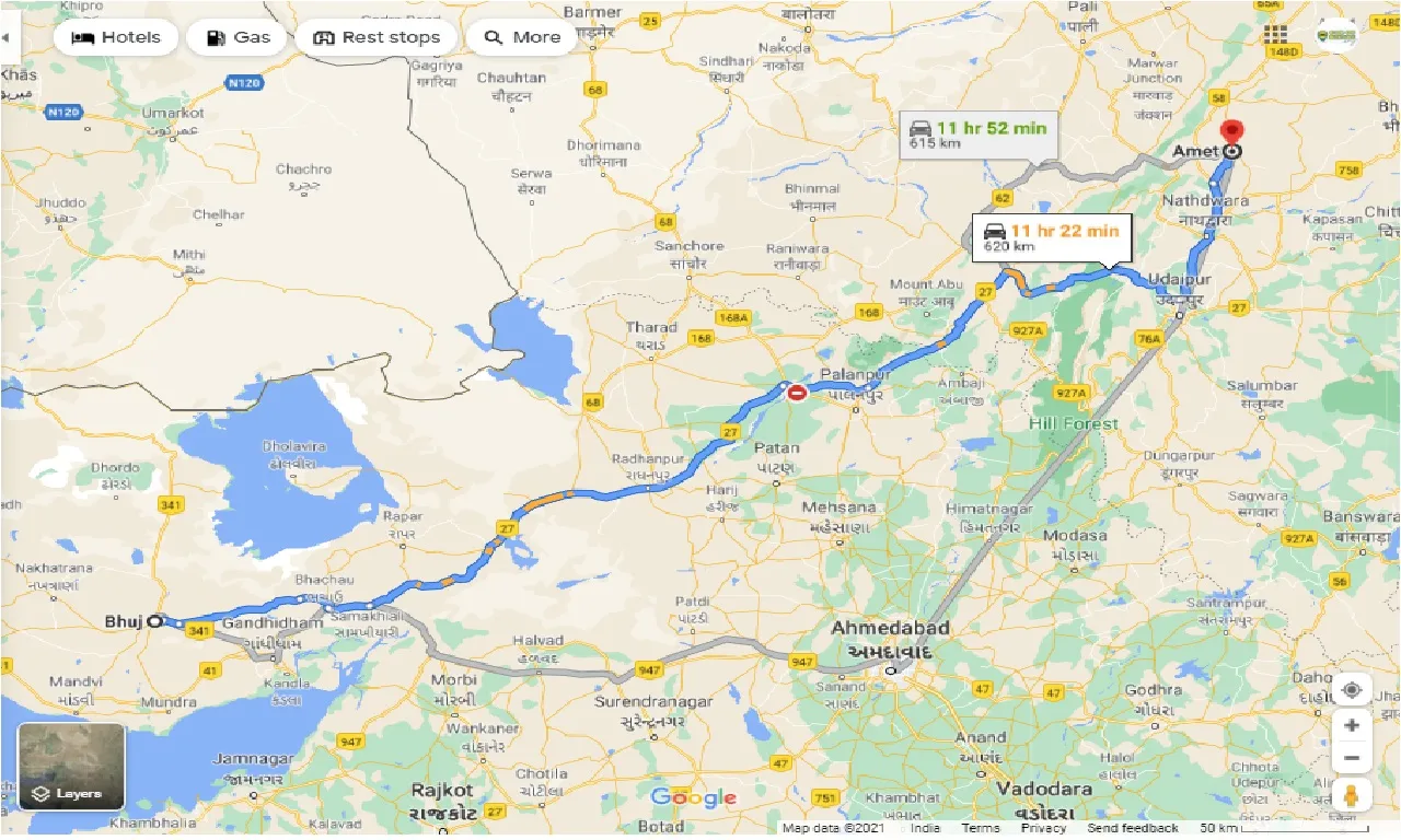 bhuj-to-amet-one-way