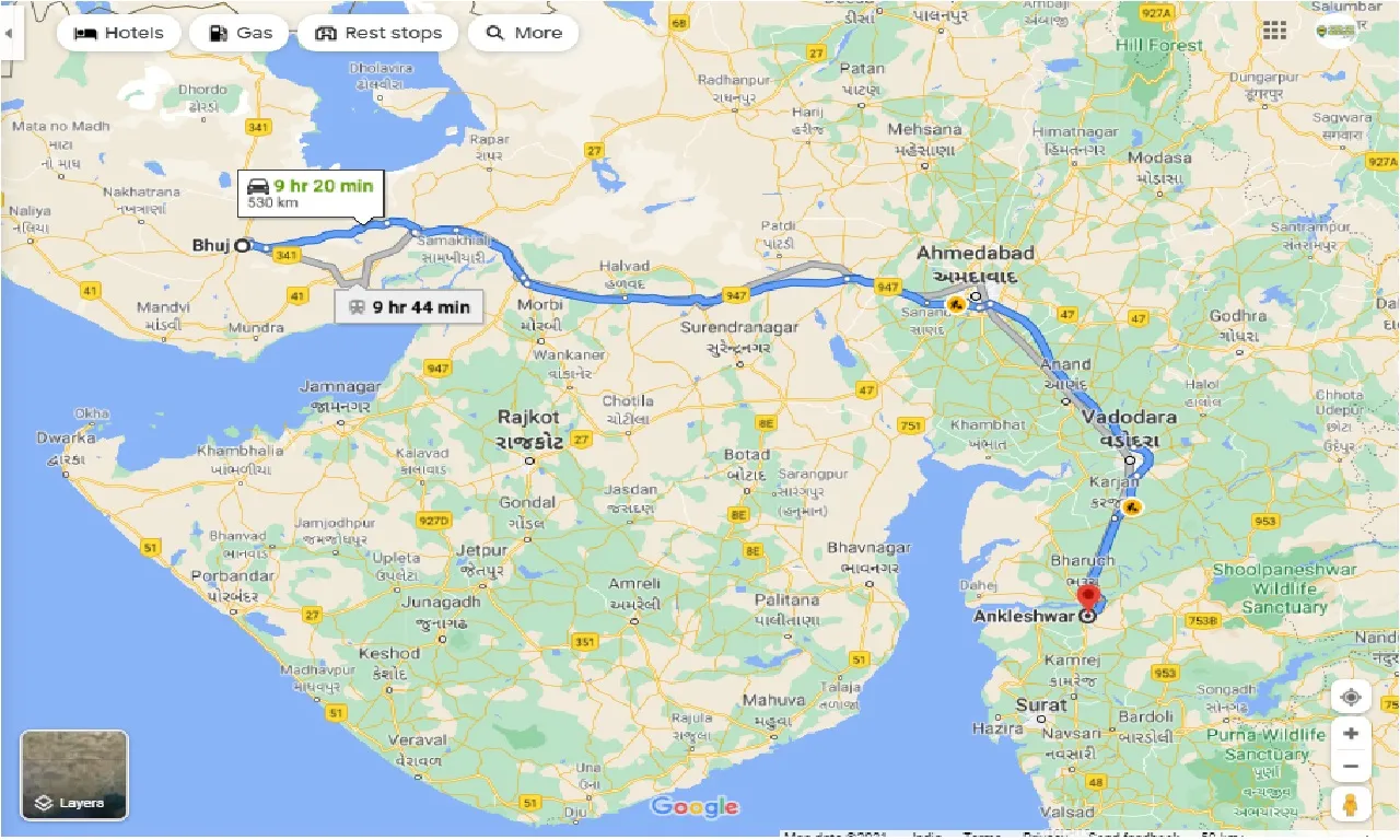 bhuj-to-ankleshwar-taxi