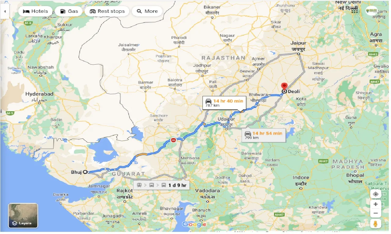 bhuj-to-deoli-taxi