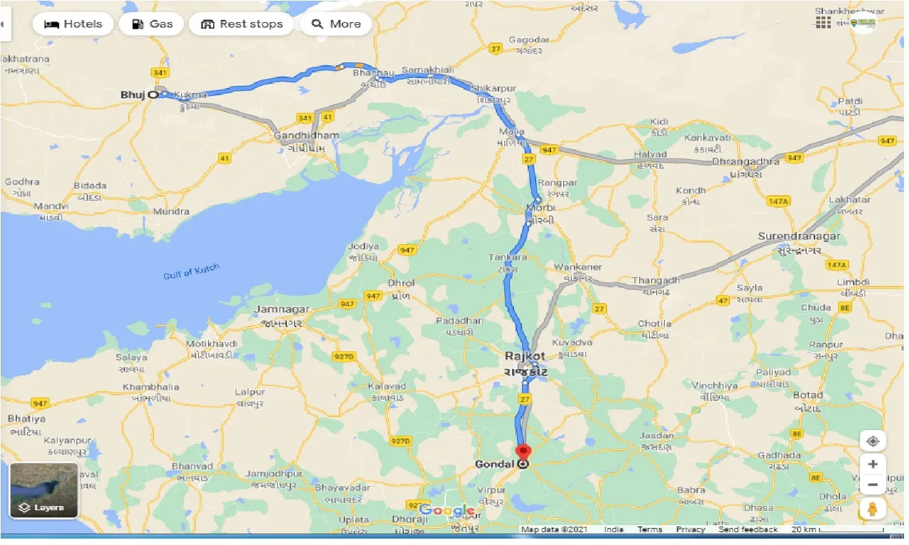 bhuj-to-gondla-one-way