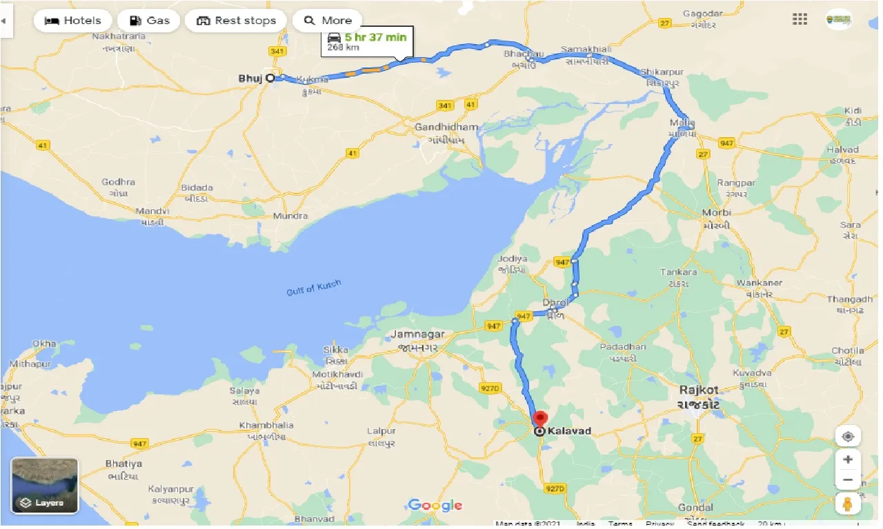 bhuj-to-kalavad-taxi