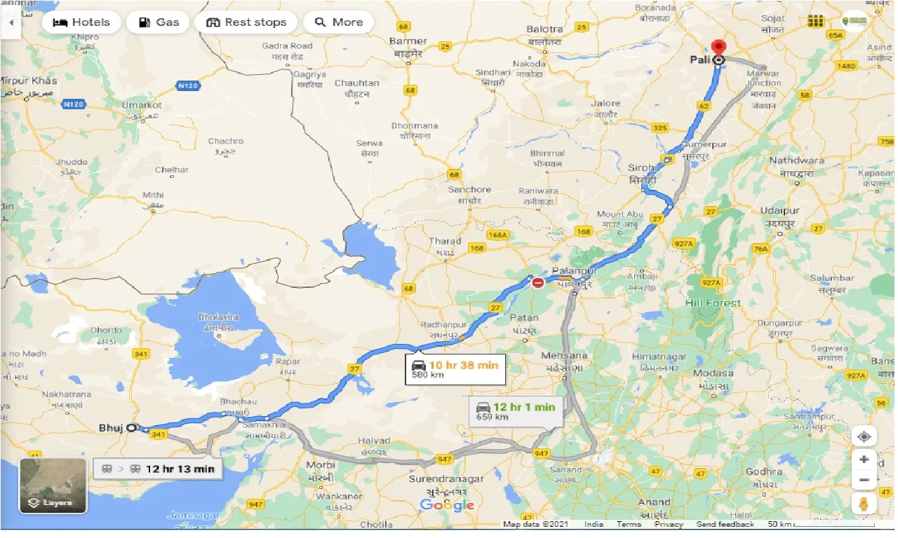 bhuj-to-pali-one-way