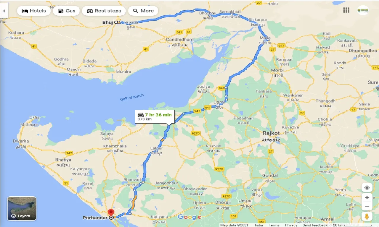 bhuj-to-porbandar-taxi