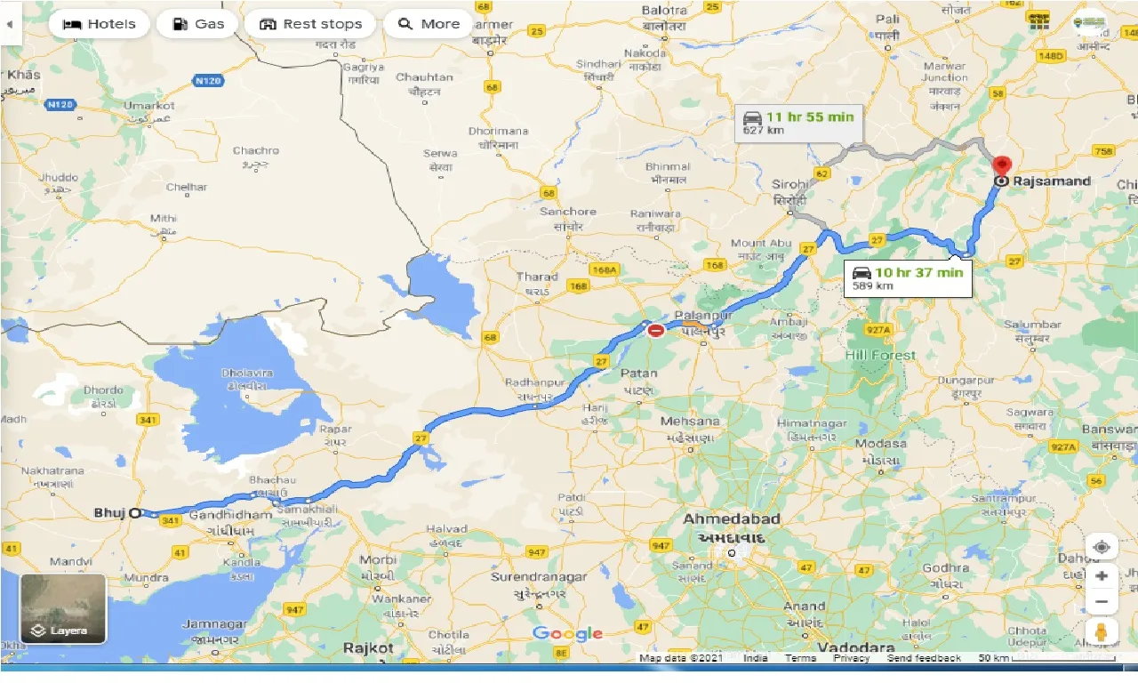 bhuj-to-rajsamand-one-way