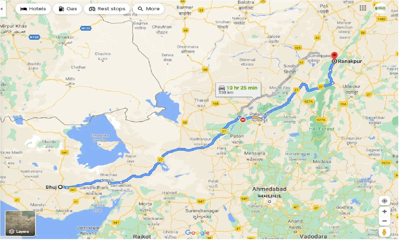 bhuj-to-ranakpur-one-way