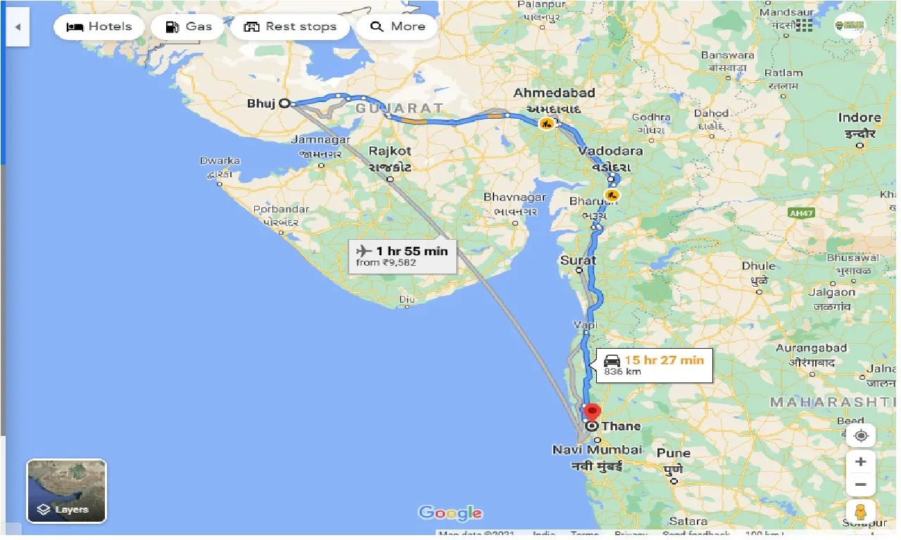 bhuj-to-thane-taxi
