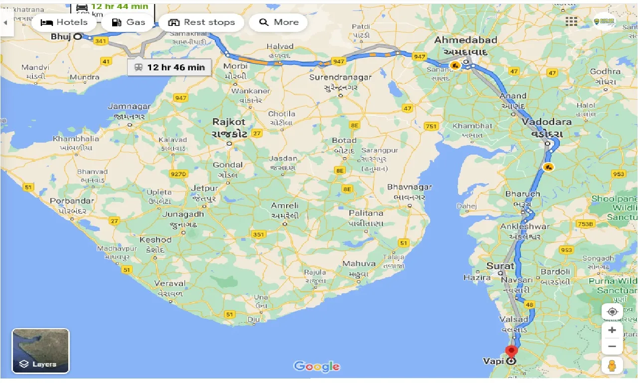 bhuj-to-vapi-taxi