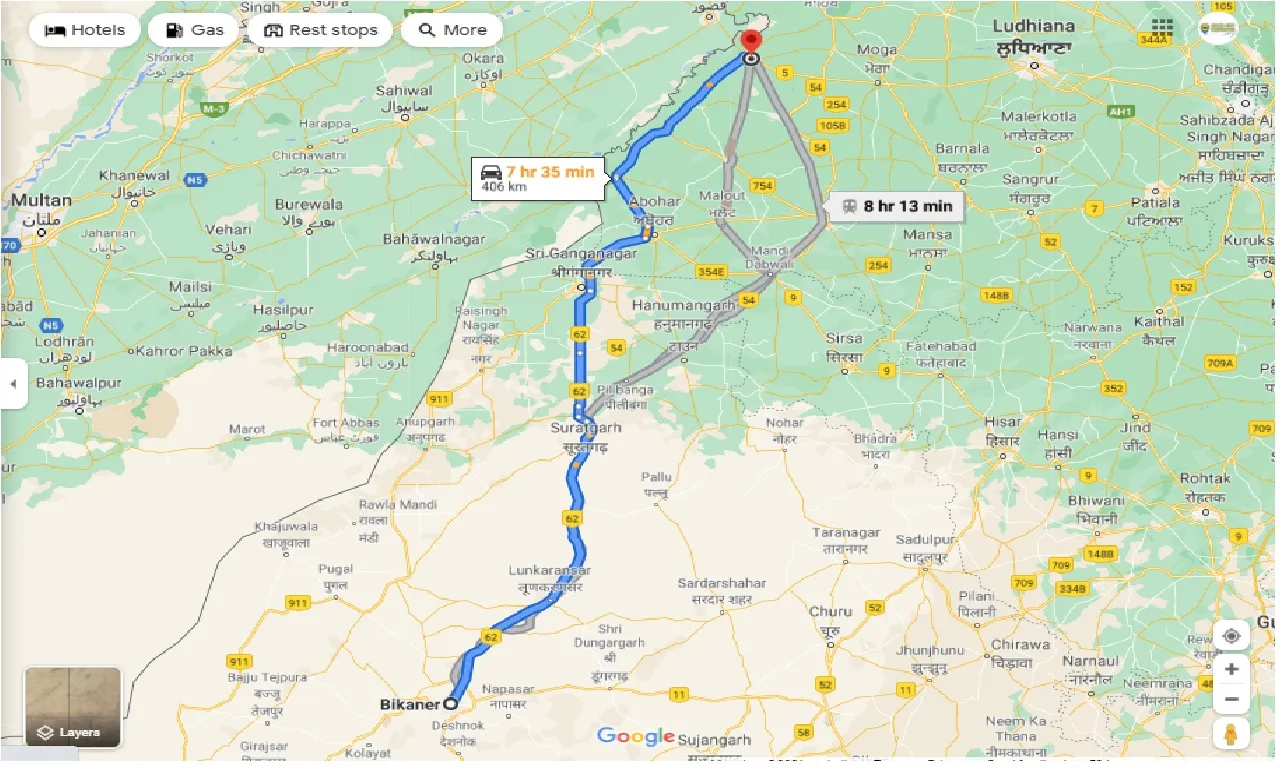 bikaner-to-firozpur-one-way