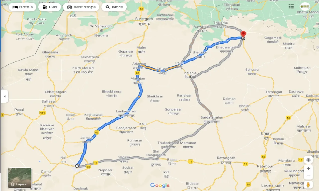 bikaner-to-nohar-round-trip