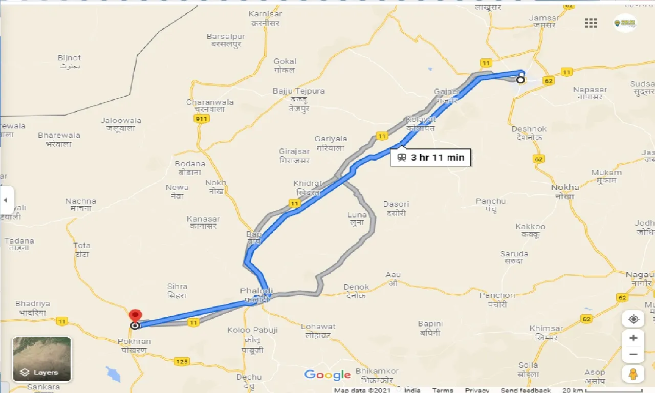 bikaner-to-ramdevra-one-way