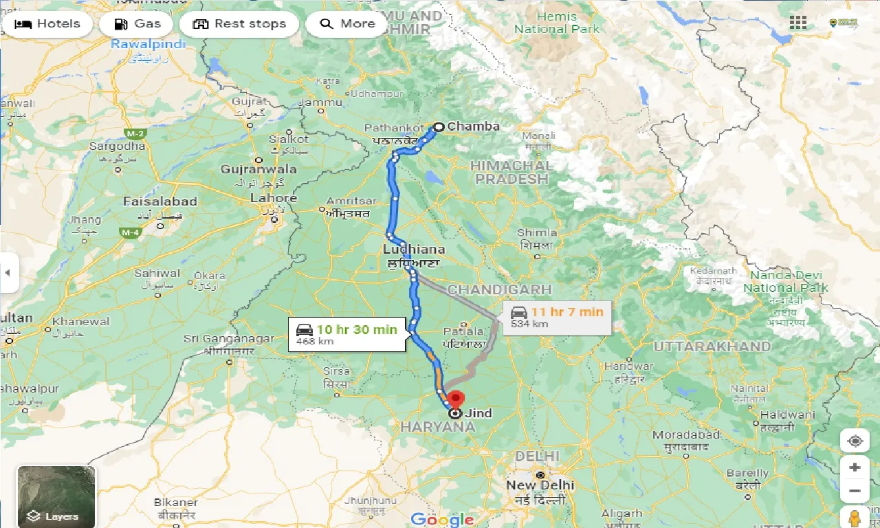 chamba-to-Jind-one-way