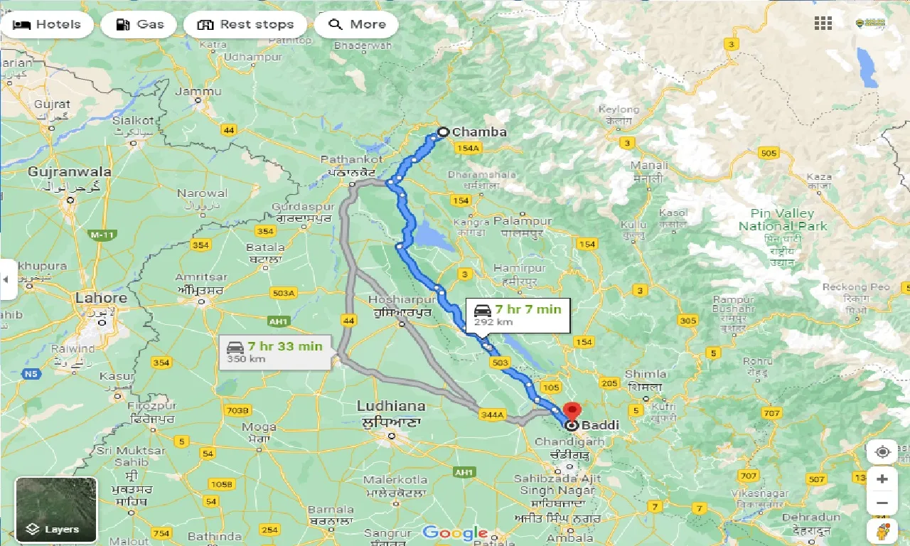 chamba-to-baddi-taxi
