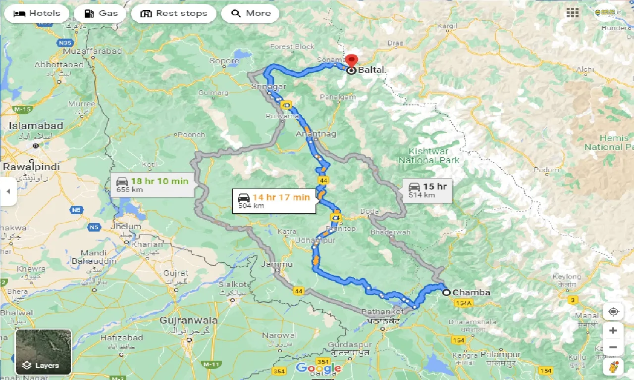 chamba-to-baltal-taxi