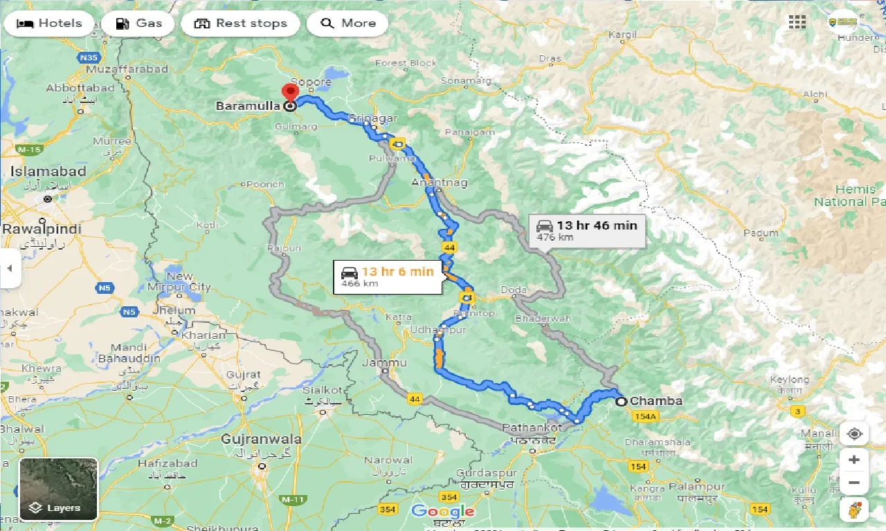 chamba-to-baramulla-one-way
