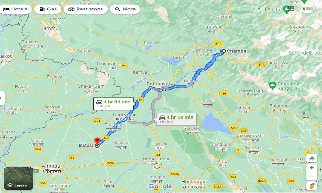 chamba-to-batala-taxi