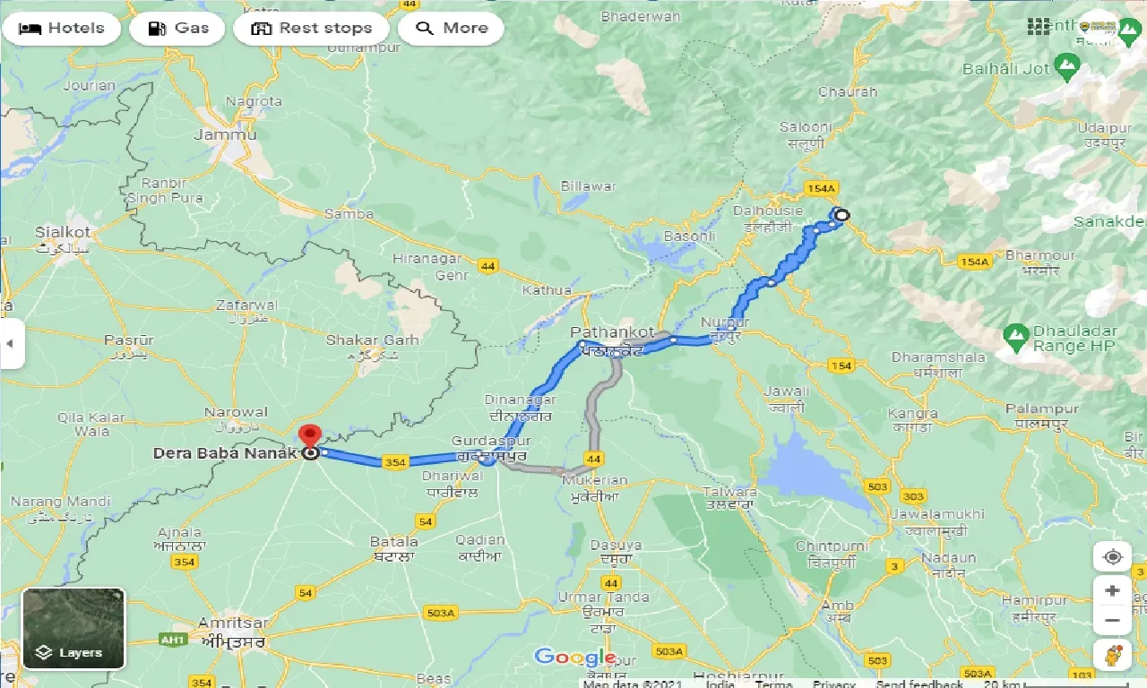 chamba-to-derababa-nanak-taxi