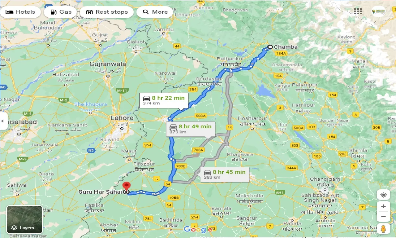 chamba-to-guru-har-sahai-one-way