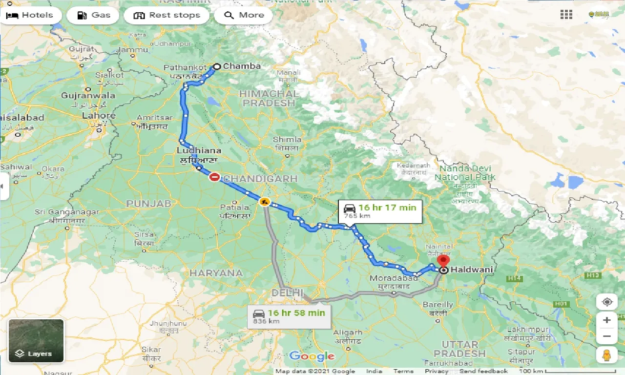 chamba-to-haldwani-taxi