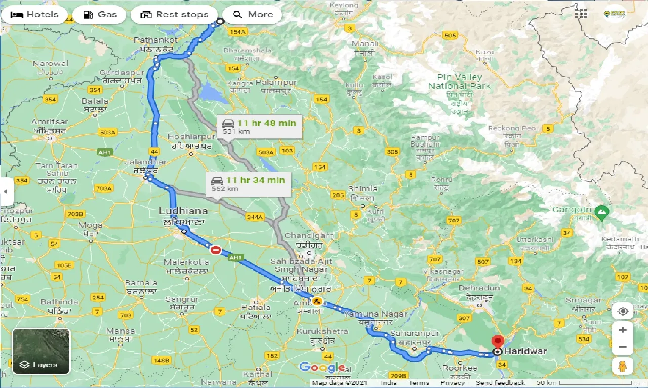 chamba-to-haridwar-taxi