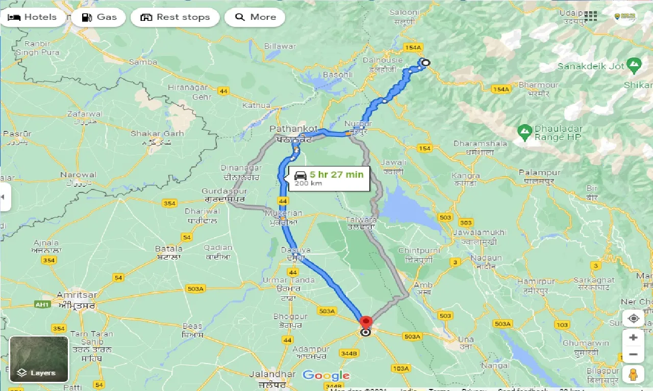 chamba-to-hoshiarpur-taxi