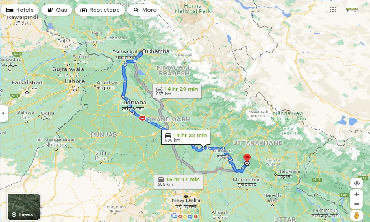 chamba-to-jim-corbett-national-park-one-way